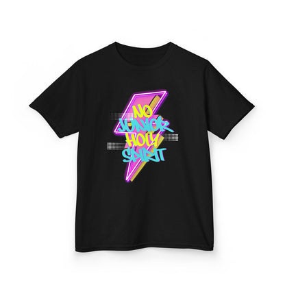 Kids Tee — Neon Lightning 'No Junior Holy Spirit' Graphic